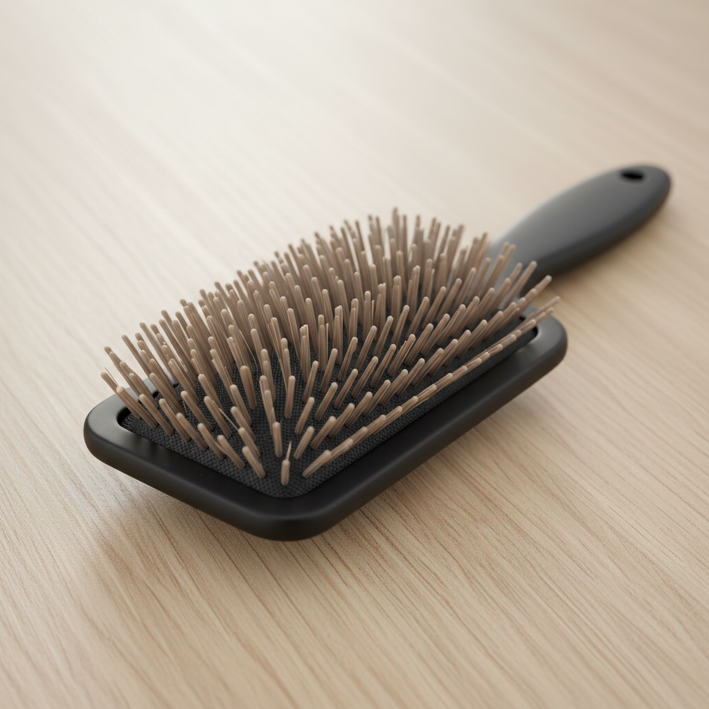 Cepillo paddle desenreda — imagen generada con IA, ejemplo visual.
